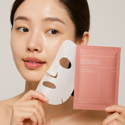 Bio-Collagen Real Deep Mask – Masque Tissu Anti-Âge Hydratant et Raffermissant
